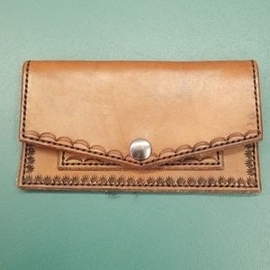 Hand made leather wallet
